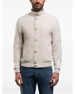 Moorer Fidani Bomber Jacket - Natural