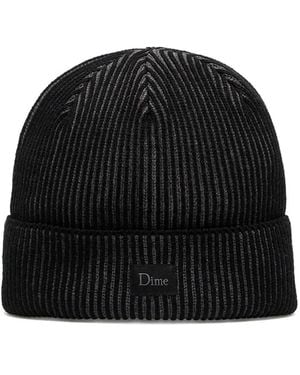 Dime Ribbed Beanie - Black