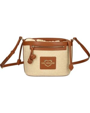 Love Moschino Woven Cross Body Bag - Brown
