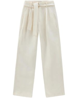 パンツ WOOLRICH Sand Viscose Blend Pant Woolrich Sand Viscose Blend Pant in Natural | Lyst
