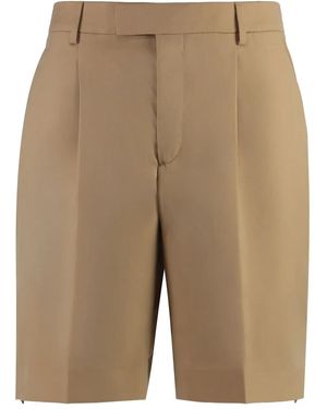 Vetements Virgin Wool Bermuda Shorts - Natural