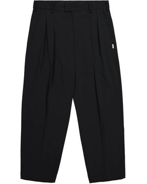 WTAPS Straight-Leg-Hose mit Falten - Blau