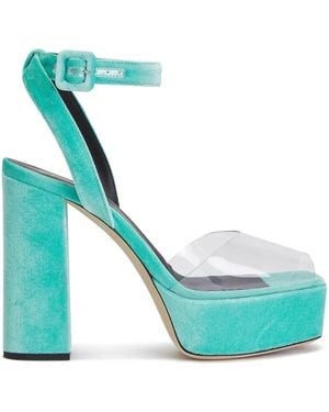 Giuseppe Zanotti プラットフォーム サンダル - ブルー