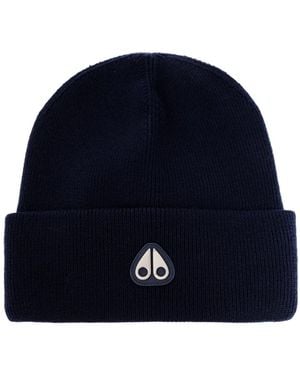 Moose Knuckles Wool Beanie - Blue