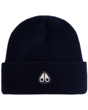 Moose Knuckles Wool Beanie - Blue