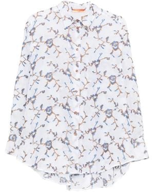 Ermanno Scervino Long-Sleeve Embroidered Shirt - White