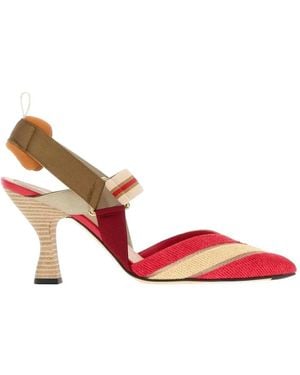 Fendi Colibrì Lite Pumps Mit Stickerei - Pink