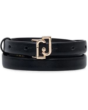 Liu Jo Logo-Plaque Belt - Black