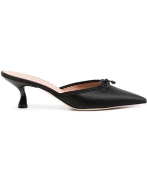 Malone Souliers Mules Con Fiocco - Nero