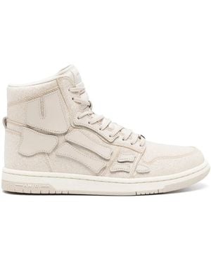 Amiri Crystal Skel Top Hi-top Trainers - Natural