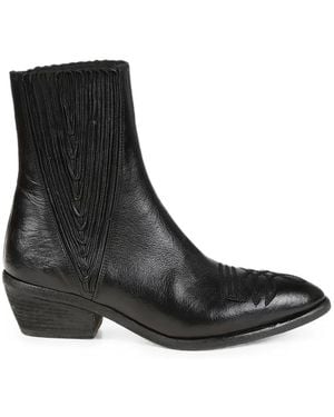 Fauzian Jeunesse Embroidered Pointed-Toe Cowboy Boots - Black