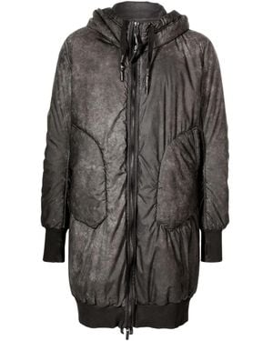 69 Reflektierender Kapuzenparka - Schwarz