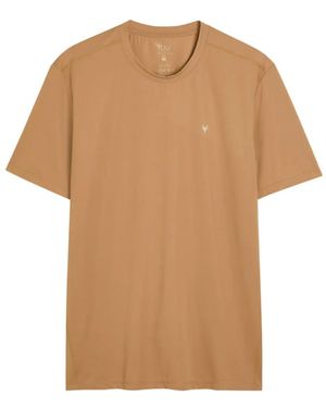 Now You Live Shearsby Logo-Detail T-Shirt - Natural