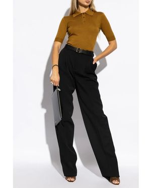 【関税＆送料込み】Saint Laurent Cassandre Triangle Bar Saint Laurent Cassandre Triangle Bar in Black | Lyst