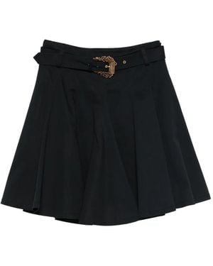 Versace Jeans Couture Belted Pleated Skirt - Black