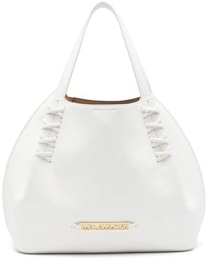 Love Moschino Sac Cabas À Détail De Logo - White