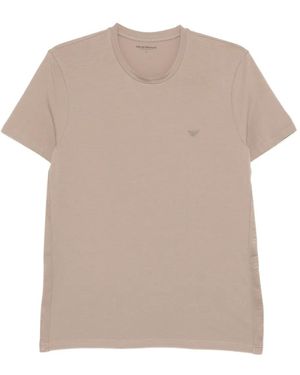 Emporio Armani Logo T-Shirt - Natural
