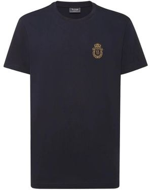 Billionaire Crest Round-Neck T-Shirt - Black