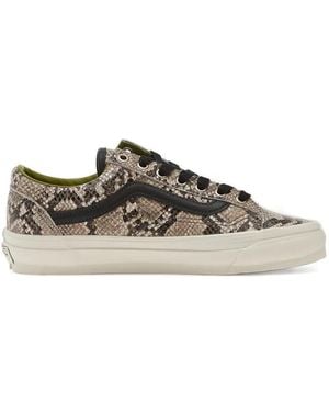 Vans Zapatillas Premium Old Skool 36 Con Efecto De Piel De Serpiente - Gris