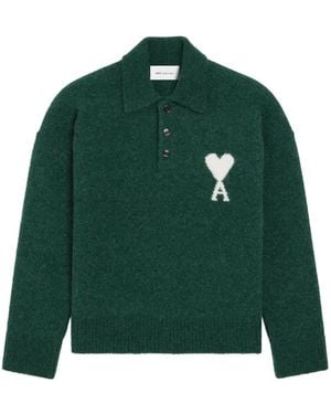 Ami Paris Polo Ami De Coeur - Verde