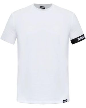 DSquared² Logo-Band T-Shirt - White