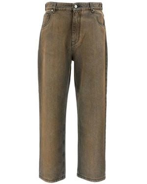Fendi Jeans Con Effetto Schiarito - Verde