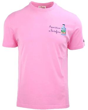 Mc2 Saint Barth Embroidered T-Shirt - Pink
