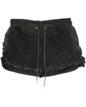 Sacai Tweed Shorts - Black