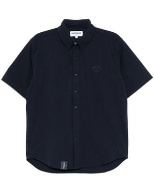 Chocoolate Logo-Embroidered Shirt - Blue