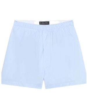 Brooks Brothers Elasticated-Waistband Boxes - Blue