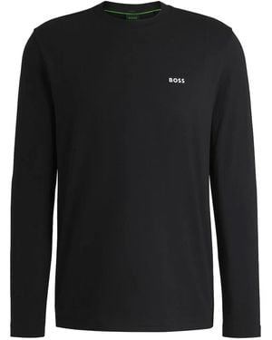 HUGO Logo-Print T-Shirt - Black