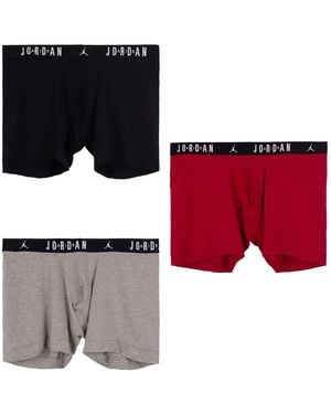 Nike Drie Boxershorts Met Logoband - Rood
