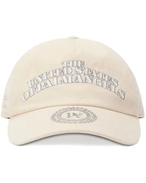 Palm Angels Embroidered Cap - Natural