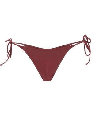 MC2 Saint Barth Bragas De Bikini Norah Con Lazos Laterales - Rojo