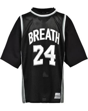 BREATH T-Shirt A Strati Con Inserti - Nero