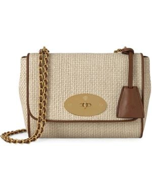 Mulberry Bolso De Hombro Lily De Rafia - Neutro
