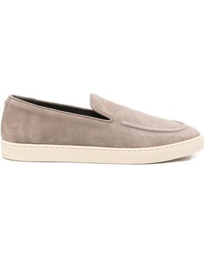 Canali Suede Loafers - White