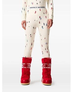 Perfect Moment X Dede Johnston Printed Leggings - White