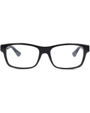 Gucci Lunettes De Vue À Monture Rectangulaire - Black