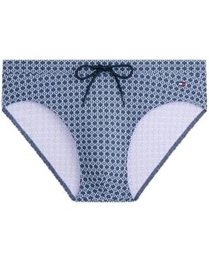 Tommy Hilfiger Drawstring Swim Trunks - Blue