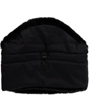Sportalm Faux-Fur Trim Drawstring Snood - Black