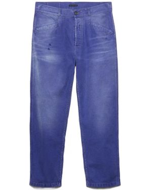 Prada Cotton Twill Trousers - Blue