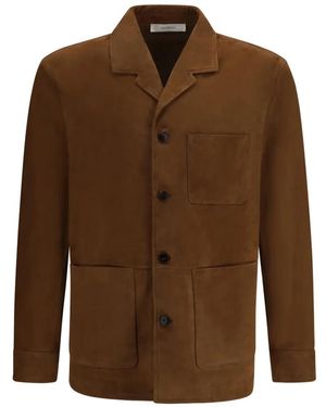Umit Benan Santiago Suede Shirt Jacket - Brown