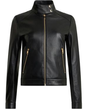 Bally Gesteppte Lederjacke - Schwarz