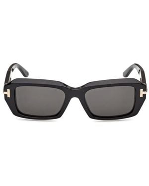 Tom Ford Lunettes De Soleil À Monture Rectangulaire - Gris