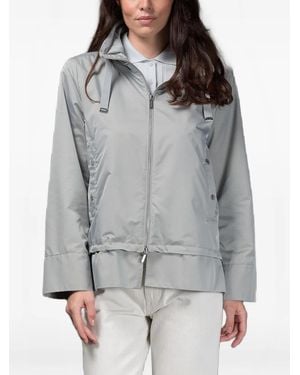 Moorer Sinia Hooded Drawstring Jacket - Grey