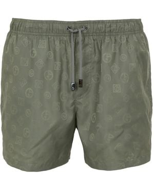 Giorgio Armani Shorts mit Kordelzug - Grün