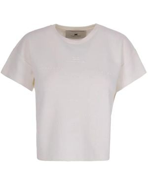 Elisabetta Franchi Logo T-Shirt - White