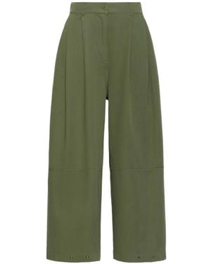 Weekend by Maxmara Pleated Palazzo Trousers - Green