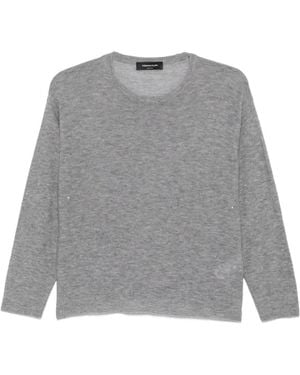 Fabiana Filippi Pullover Mit Pailletten - Grau
